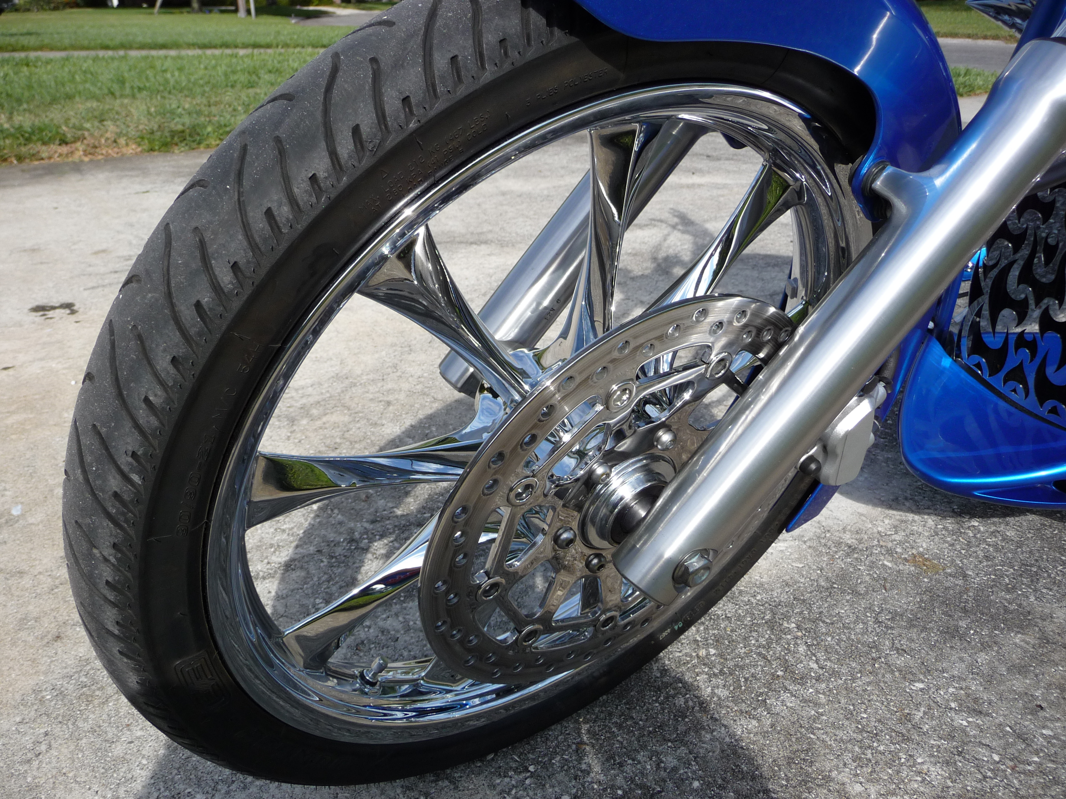 Honda fury polished rims #3